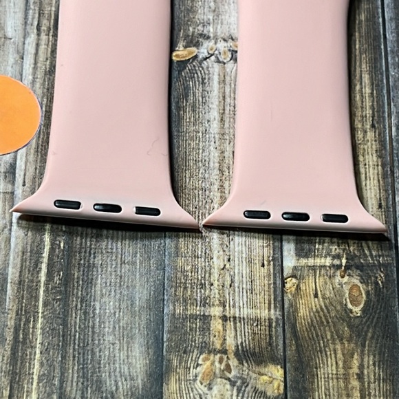 5for$10 Large Pale Pink 42mm/44mm/45mm Adjustable Apple Watch Watchbands NWT - Picture 3 of 4